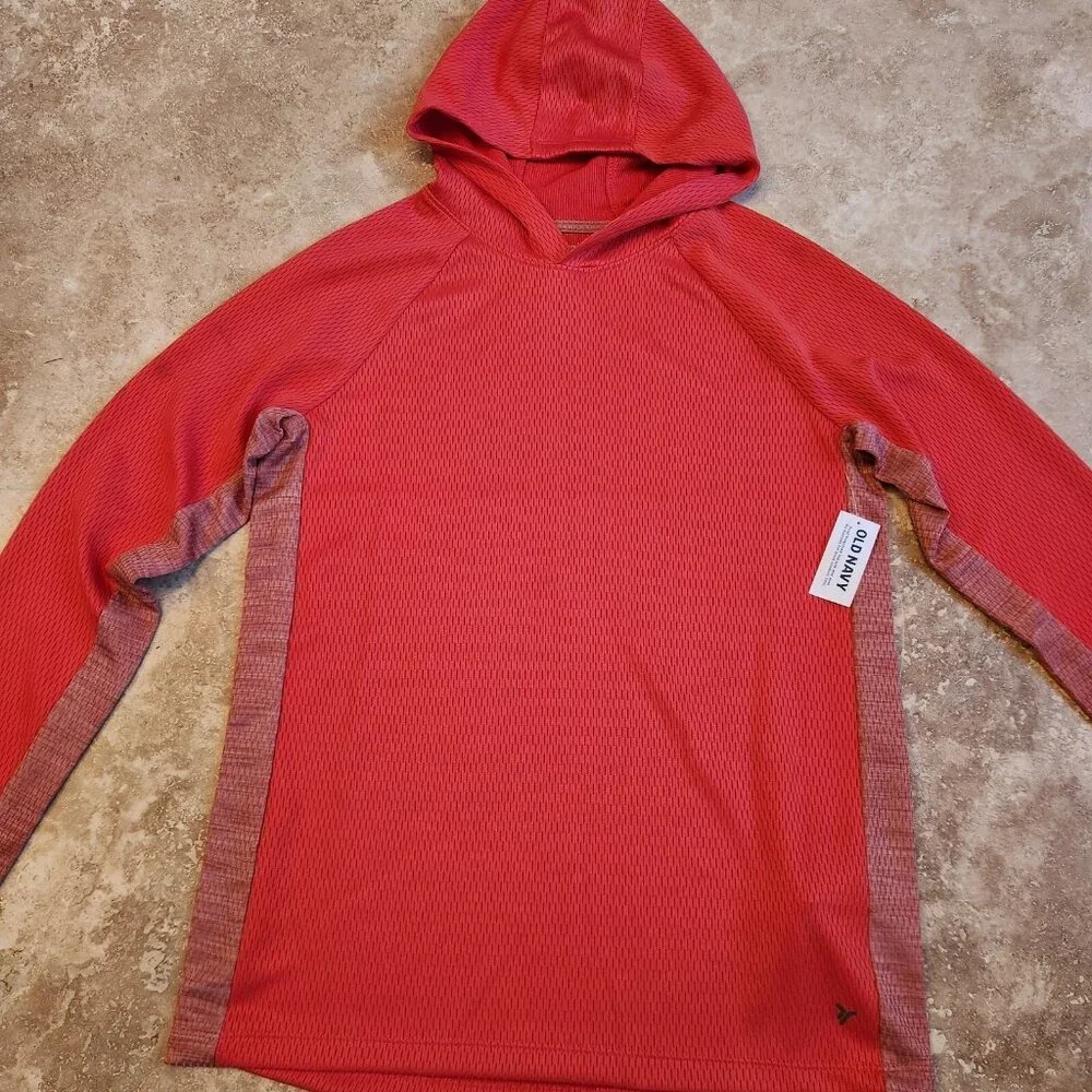 NWT Old Navy Active Youth Girls Hoodie  Sweatshirt Orange Red‎ Size XL 12 NEW